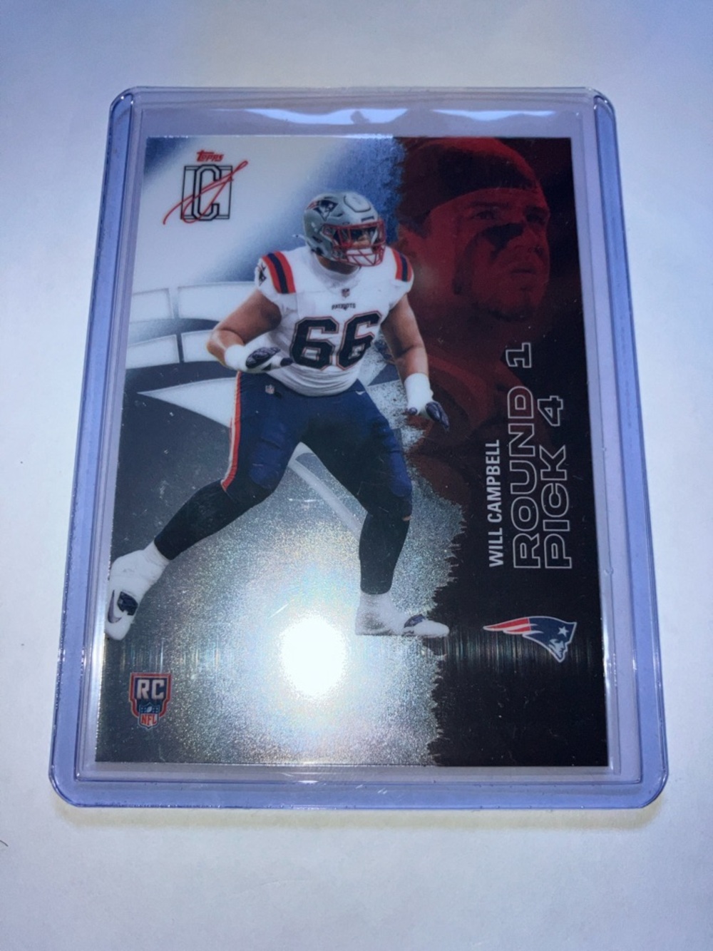 2025 Topps Will Campbell New England Patriots Football Card NM+